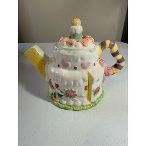 Vintage Heritage Mint Birthday Cake Tea Pot Leonardo Collection